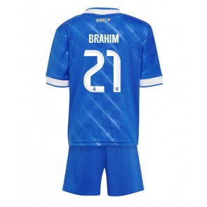 Lacne Dětský Futbalové dres Real Madrid Brahim Diaz #21 2025-26 Krátky Rukáv - Tretina (+ trenírky)